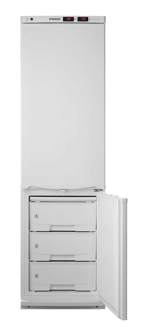 Холодильник комбинированный лабораторный ХЛ-340 "POZIS" (металл/металл)