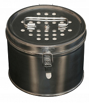Коробка стерилизационная круглая с фильтрами КФ-3 ДЗМО