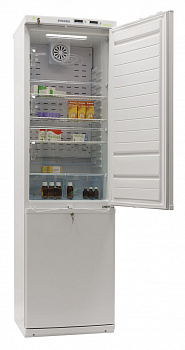 Холодильник комбинированный лабораторный ХЛ-340-1 "POZIS" (металл/металл)